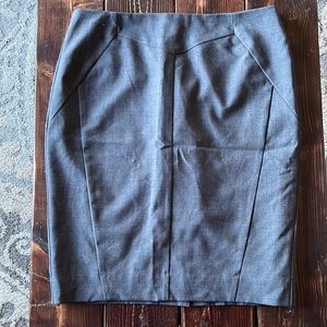 Gray pencil skirt